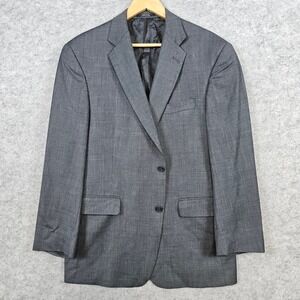 Von Maur Hart Schaffner‎ Marx Gold Trumpeter Gray Wool Blazer Men's 42S Preppy